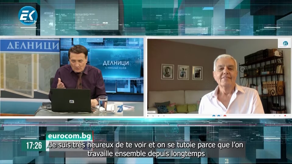 Brefs extraits de la participation de Nicolaï Tomov dans différentes émissions de chaînes TV bulgares